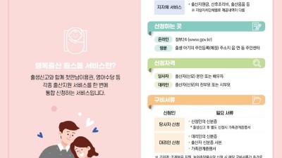 광주시, 맘(mom)편한 임신·행복 출산 서비스 원스톱