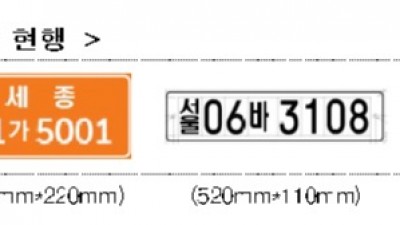 오는 26일부터 건설기계 전국 등록번호표 도입된다