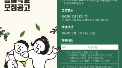 도, 24일까지 ‘경기도형 탄소중립학교’ 참여 초·중·고등학교 모집