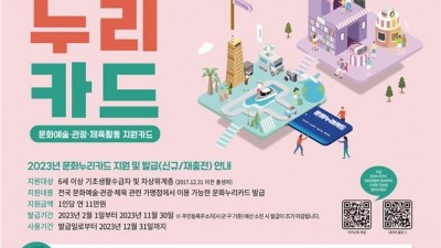 문화누리카드 대상 4만 명 확대… 고령자‧장애인 맞춤형 지원 강화