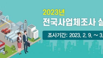 시흥시, 관내 사업체 77,461개 「2023년 사업체조사」실시... 비대면 조사 병행