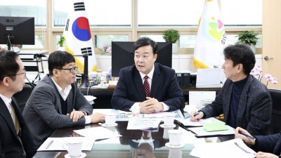 김성제 의왕시장, 국토부 관계자와 주요 개발사업 현안 논의