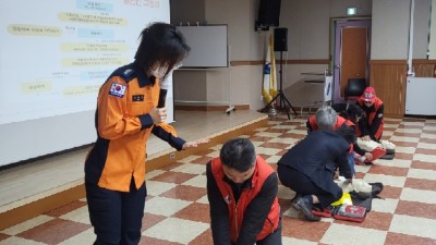 포곡읍 주민자치위, ‘위급상황 대처’ 심폐소생술 재난안전 교육