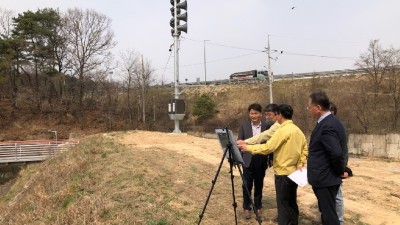 경기도, 저수지 조기경보시스템 구축사업 점검. 이천 고담저수지 방문