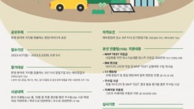 열매나눔재단, 2023 환경분야 창업 아이디어 공모전 개최