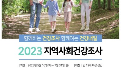 광명시, 2023년 지역사회 건강조사 실시