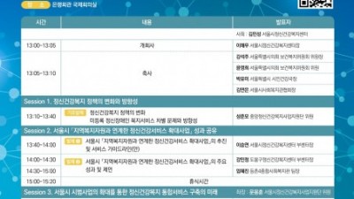 서울시정신건강복지센터, 5월 19일 ‘2023년 정신건강 정책 심포지엄’ 개최