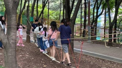 부천시, 고리울 가로공원서 팝업놀이터 진행…창의력 ‘쑥쑥’