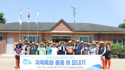 경기도, 지역특화 품종 육성을 위한 ‘벼 모내기’ 시연