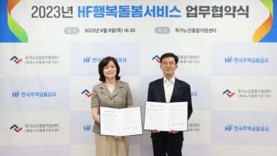 독거노인종합지원센터, 한국주택금융공사와 ‘2023년 HF행복돌봄서비스’ 업무협약 체결