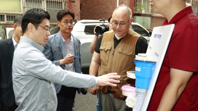 오병권 부지사, 광명시 침수 방지시설 설치 현장 점검. 우기 전 설치 당부