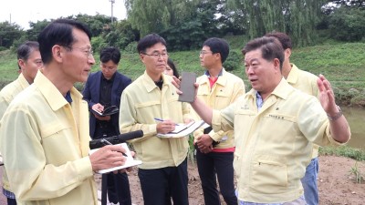 박승원 광명시장, 안양천·목감천 명소화 사업 현장점검