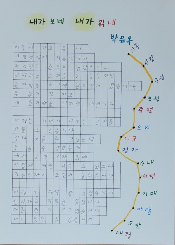 4. 국가평생교육진흥원이 주최한 시화전에서 사회부총리겸교육부장관상에 선정된 박순옥씨의 