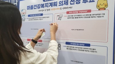 정왕1동, 2024년 마을건강복지계획 의제 선정 투표 진행