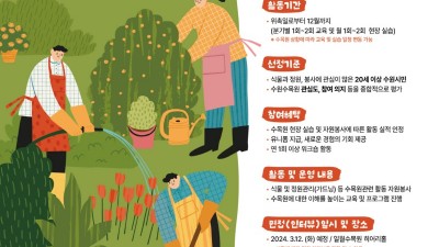 수원시, 수원수목원 ‘자원봉사자 수수랑’ 2기 모집