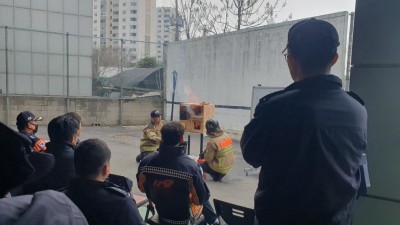 북부소방재난본부, 구획실 화재 대응능력 향상 위한 연소현상 관찰 교육 실시