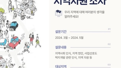 2024년 대야·신천동 주민 욕구 및 지역자원 설문조사 추진