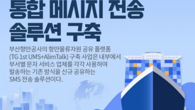 티젠소프트, 부산항만공사에 통합 메시지 전송 솔루션 구축