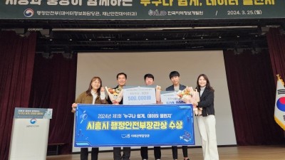 시흥시, ‘누구나 쉽게, 데이터 챌린지 대회’서 행안부 장관상 수상