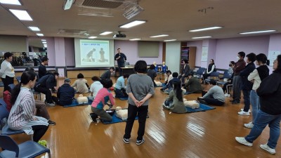 군포시 오금동 주민자치회, 심폐소생술 교육 실시