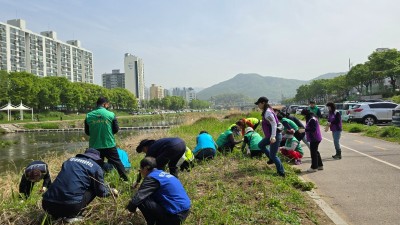 안양시, 생태계 교란식물 민・관 합동 제거작업 실시