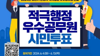 “적극행정 우수공무원 뽑아주세요”안양시, 온라인 시민투표 실시