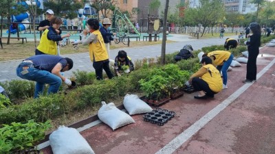 배곧1동, 지역주민과 함께하는 꽃 심기 행사 추진