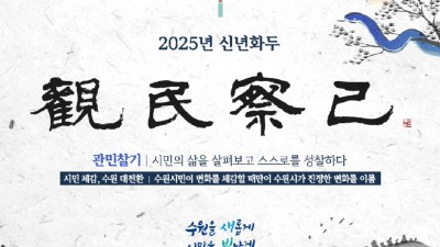 2025년 수원시 신년화두는 ‘관민찰기(觀民察己)’