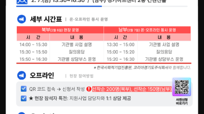 사회적경제 지원사업을 한눈에. 2025 경기도 사회적경제 사업설명회 개최