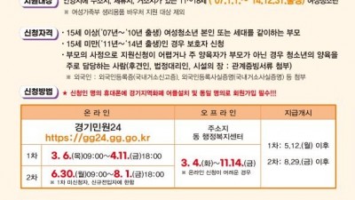 안양시, 올해부터 ‘여성청소년 생리용품 보편지원’…최대 16만8천원