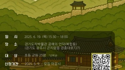 경기도자박물관, 19일 초등학교 교사 연수 프로그램 ‘두 도시, 하나의 시간’ 운영