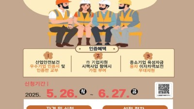 “안전한 일터 만든 기업 찾아요”…안양시, 산업안전보건 우수기업 선정 공모